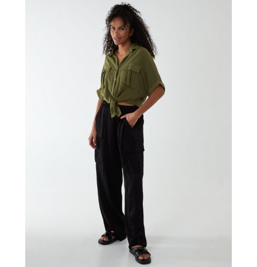 Wide Leg Cargo Trouser