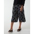 Pleated Abstract Wide Leg Trousers