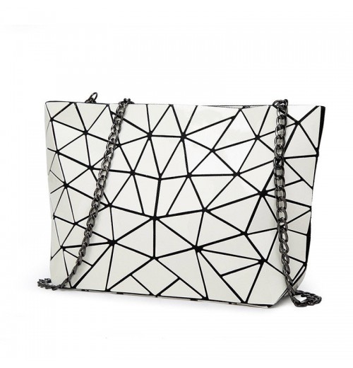 Holographic Leather Shoulder Bag