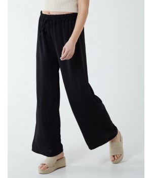 Drawstring Wide Leg Trousers