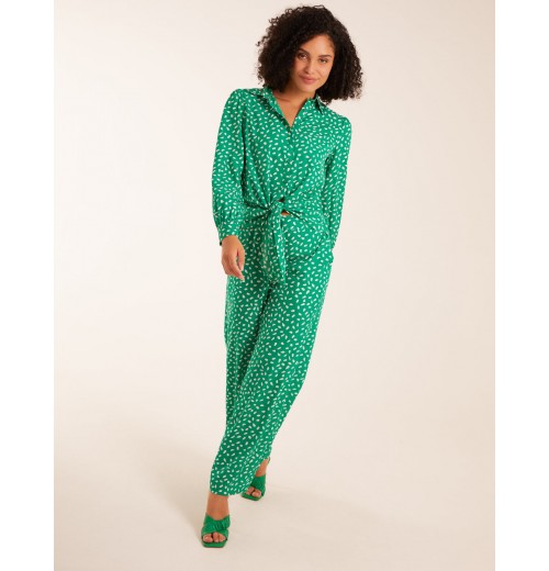 Polka Dot Oversized Shirt & Trouser Set