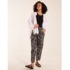 Leaf Print Capri Trousers